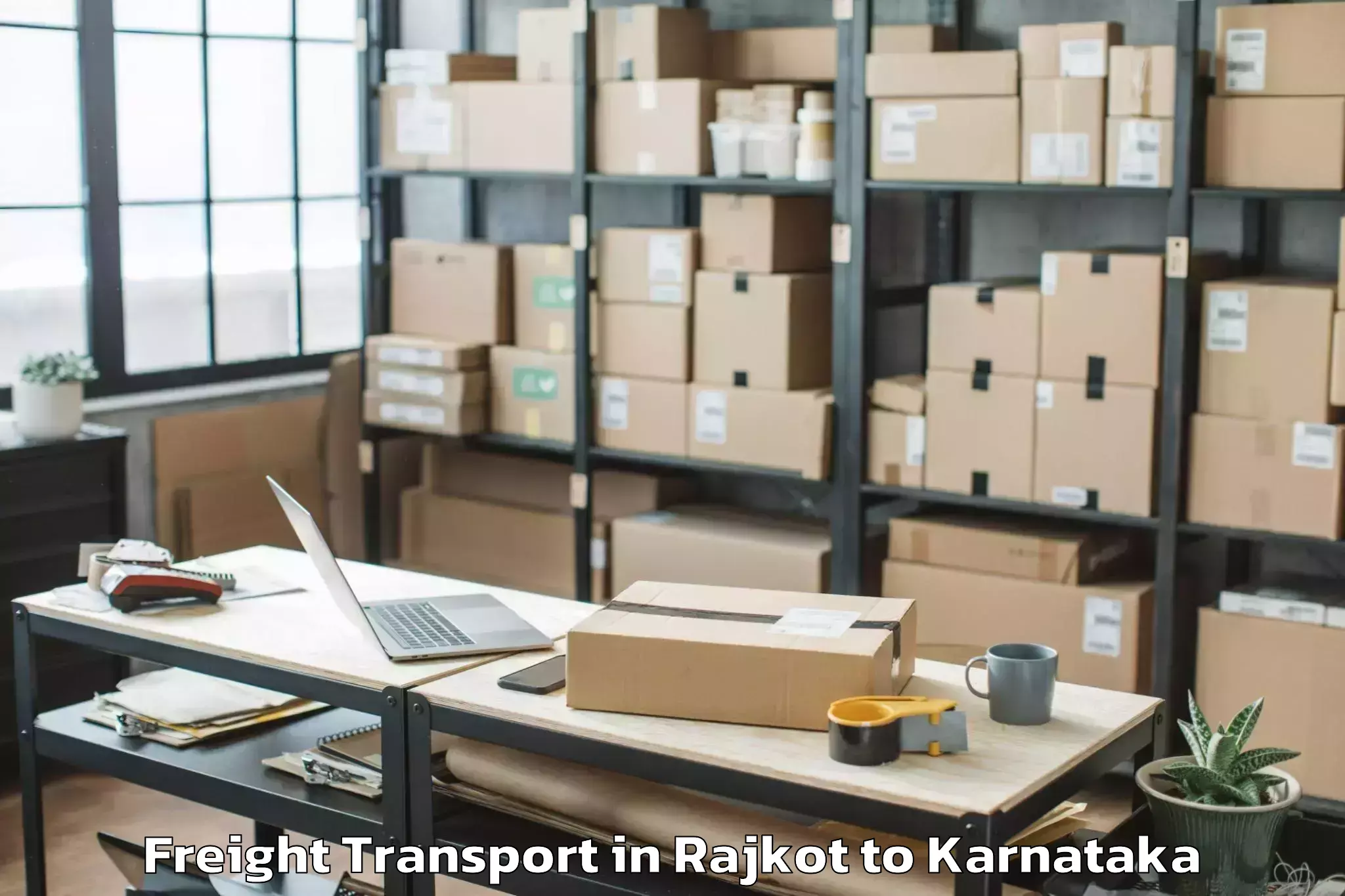 Professional Rajkot to Pavagada Freight Transport